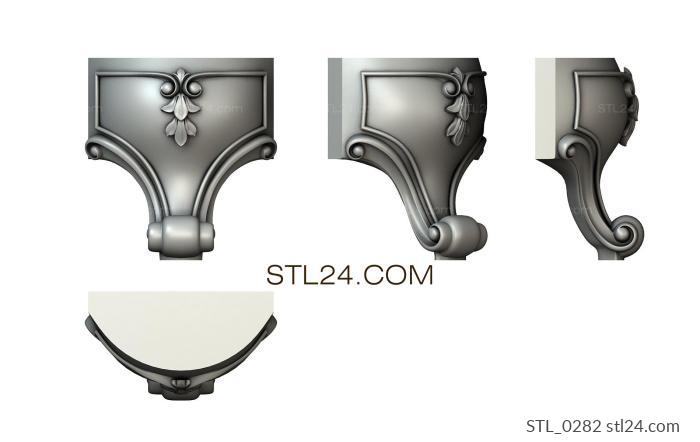 Tables (Decorative Carving Details, STL_0282) 3D models for cnc
